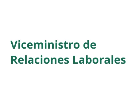 Viceministro de Relaciones Laborales